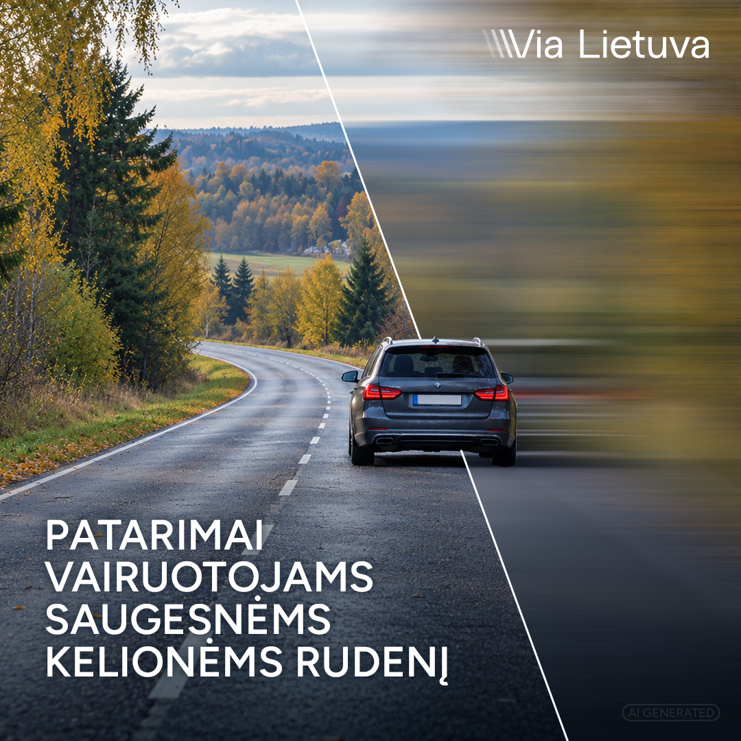„Via Lietuva“: Vėlinių savaitgalis keliuose – intensyvesnis eismas, įsigalioja vairuotojams svarbūs sezoniniai KET reikalavimai